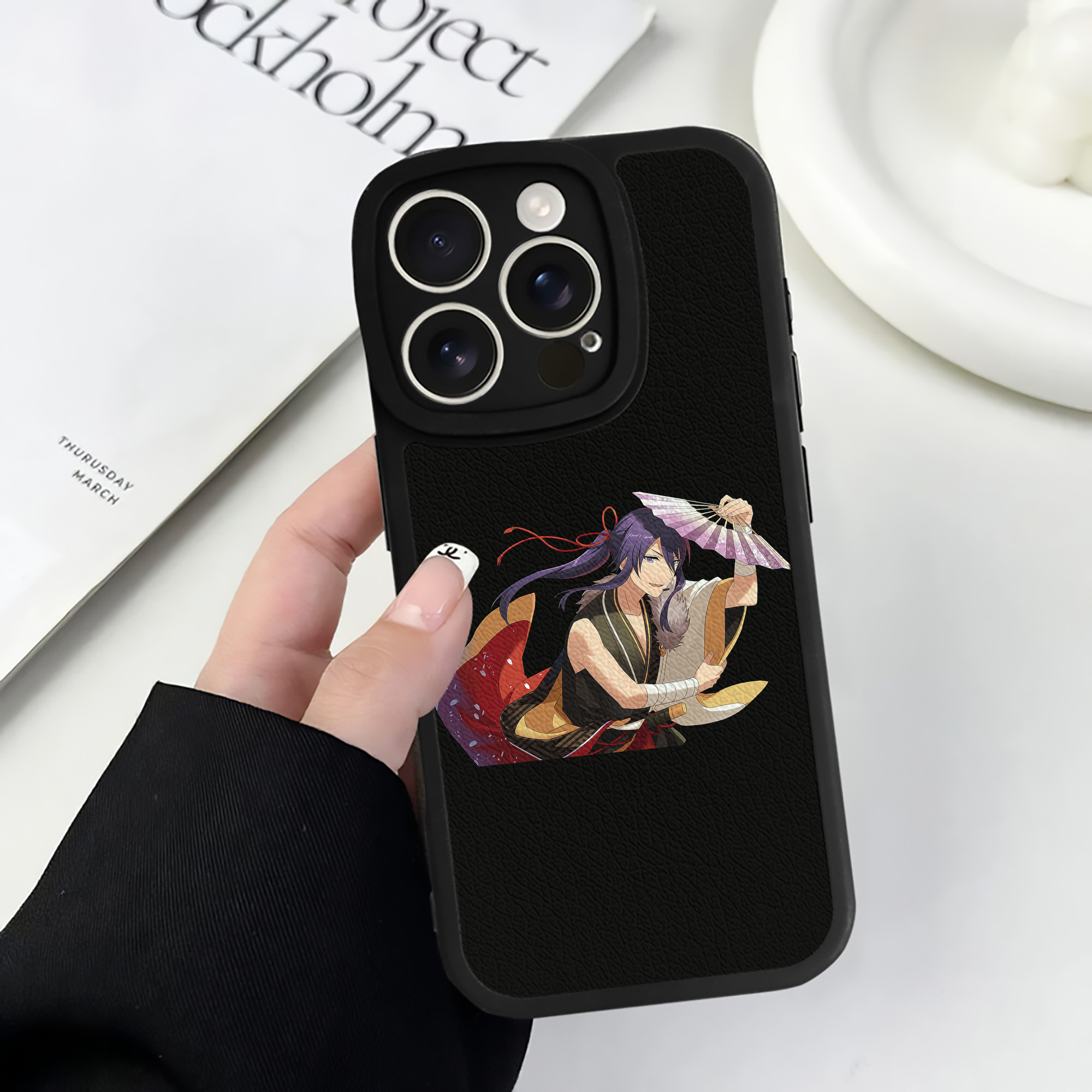 （画像用） あんさんぶるスターズ! Ensemble Stars 【iPhone 16シリーズ対応】シリコンスマホケース（レザー調） 材質：シリコン